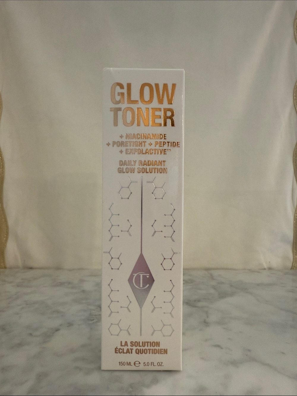Charlotte Tilbury Glow Toner - White and Gold Packaging